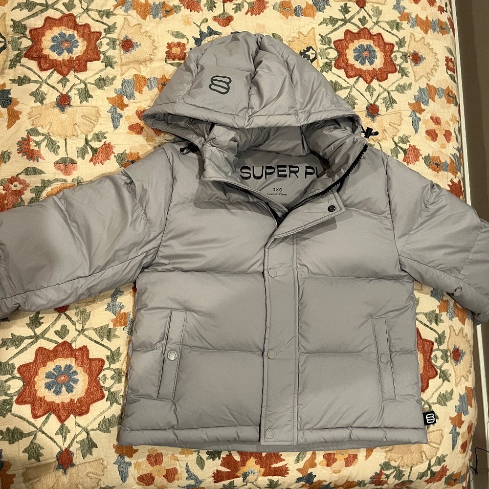 Aritzia The Super Puff Shorty - Marble Grey - Size 2XS - NWOT